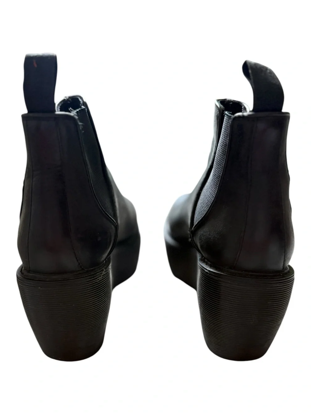 Dr. Martens Black Leather Platform Chelsea Boots | EU 37